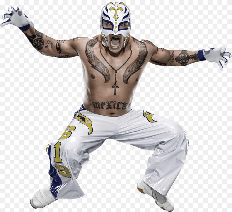Rey Misterio, Tattoo, Skin, Person, Man Free Png Download