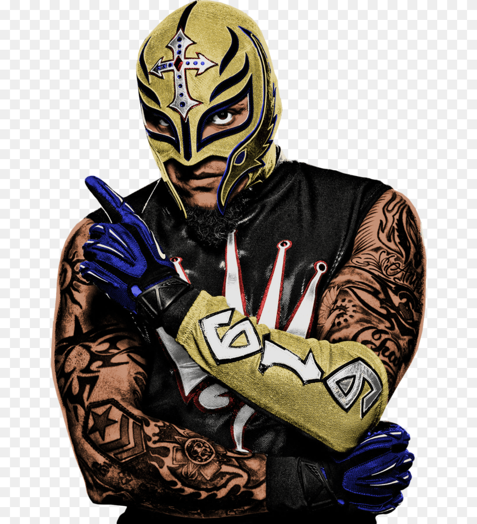 Rey Mysterio Image Rey Mysterio, Tattoo, Skin, Person, Man Png