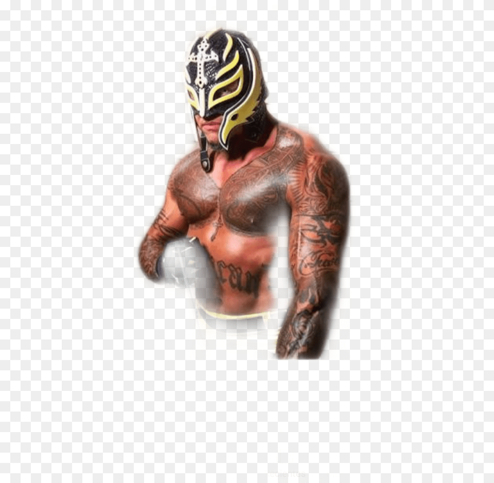 Rey Mysterio Jr 2018 Download Wwe Universal Champion Rey Mysterio, Person, Skin, Tattoo, Helmet Png