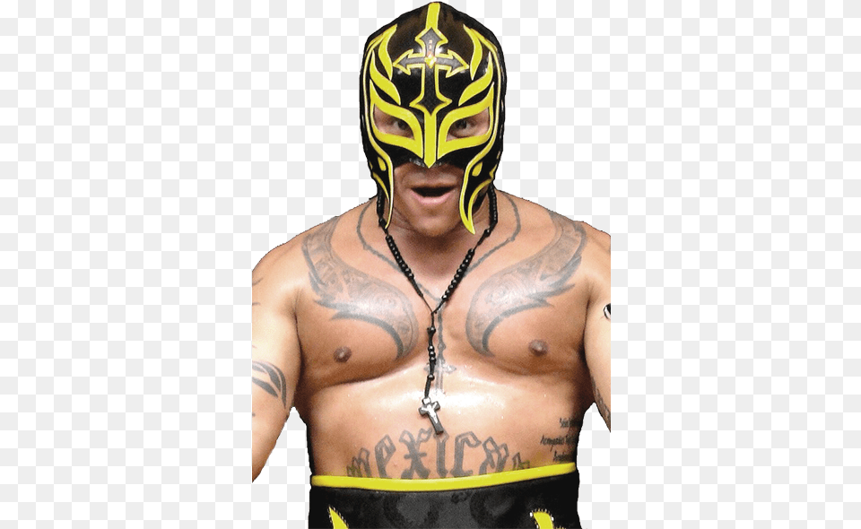 Rey Mysterio Jr Rey Mysterio, Person, Skin, Tattoo, Adult Free Png