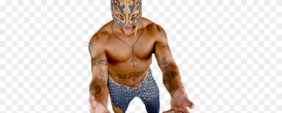 Rey Mysterio Necklace Tattoos 4 By James Rey Mysterio Tattoos, Tattoo, Skin, Body Part, Finger Free Png