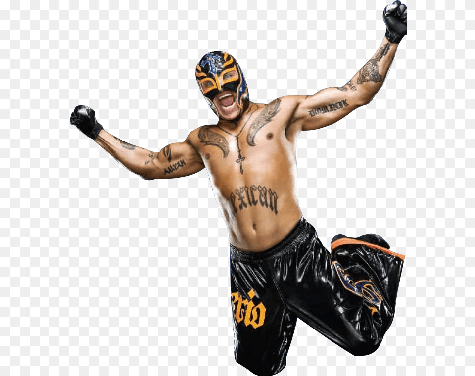 Rey Mysterio Photos, Tattoo, Skin, Person, Clothing Free Png