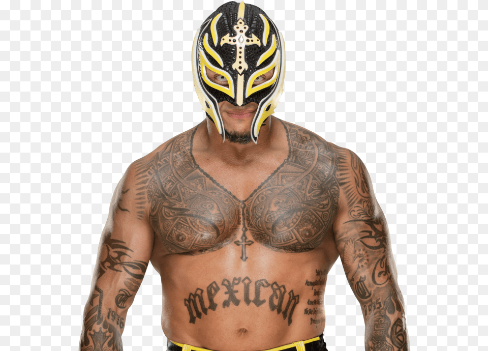 Rey Mysterio Pro Tattoo, Back, Body Part, Person, Skin Free Png