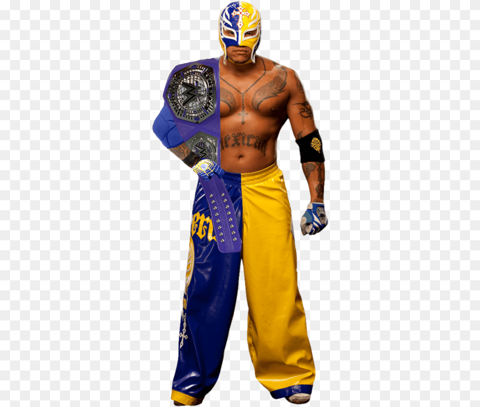 Rey Mysterio Rey Mysterio Cruiserweight Champion, Tattoo, Skin, Person, Man Png