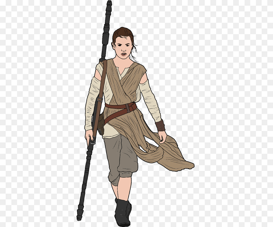 Rey Rey Star Wars Cartoon, Adult, Male, Man, Person Png Image