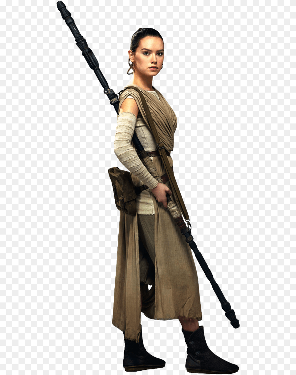 Rey Star Wars, Clothing, Coat, Weapon, Sword Free Transparent Png