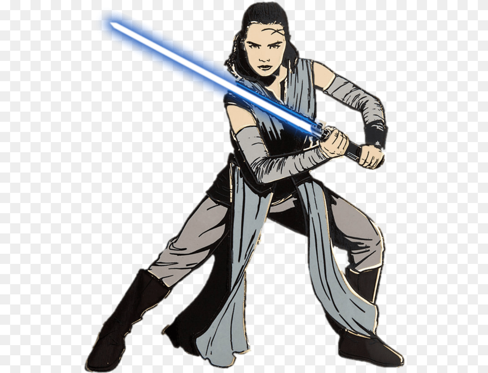 Rey Star Wars Cartoon Last Jedi Rey Star Wars Cartoon, Person, People, Head, Face Png Image