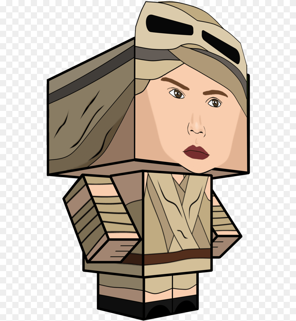 Rey Star Wars Clipart Jpg Library Library Rey Star Cube Craft, Person, Head, Face, Baby Png