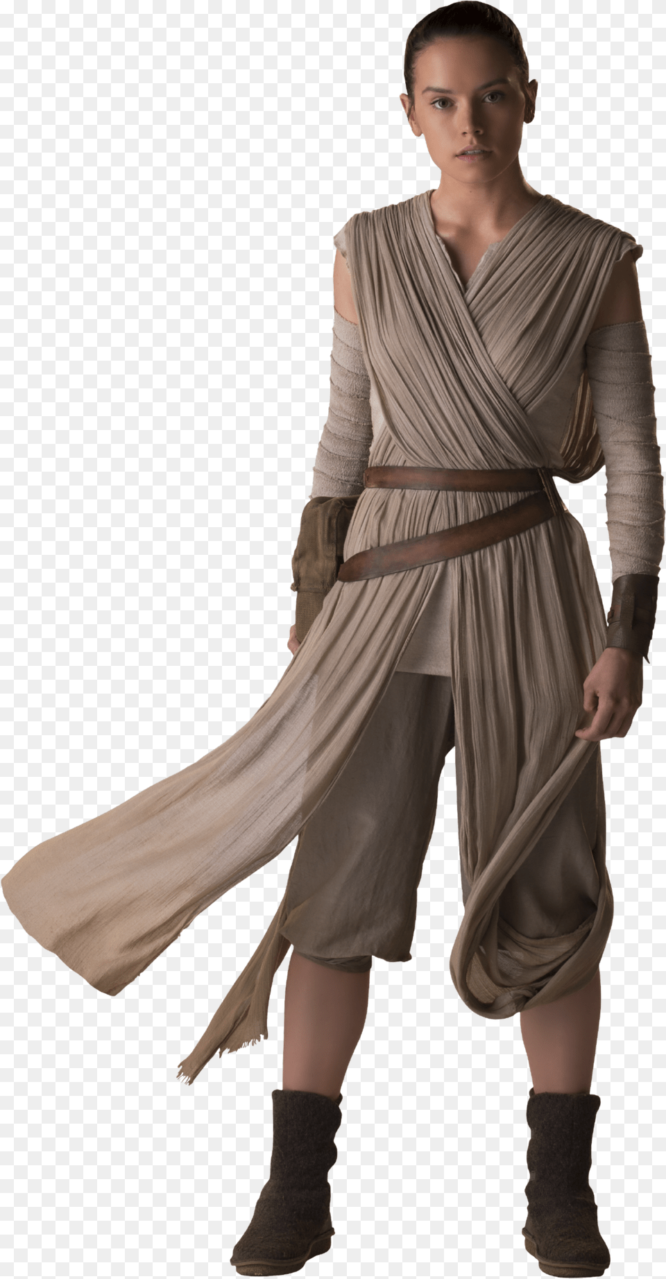 Rey Star Wars Daisy Ridley The Last Jedi Force Rey Star Wars Outfit, Clothing, Dress, Sleeve, Fashion Png Image