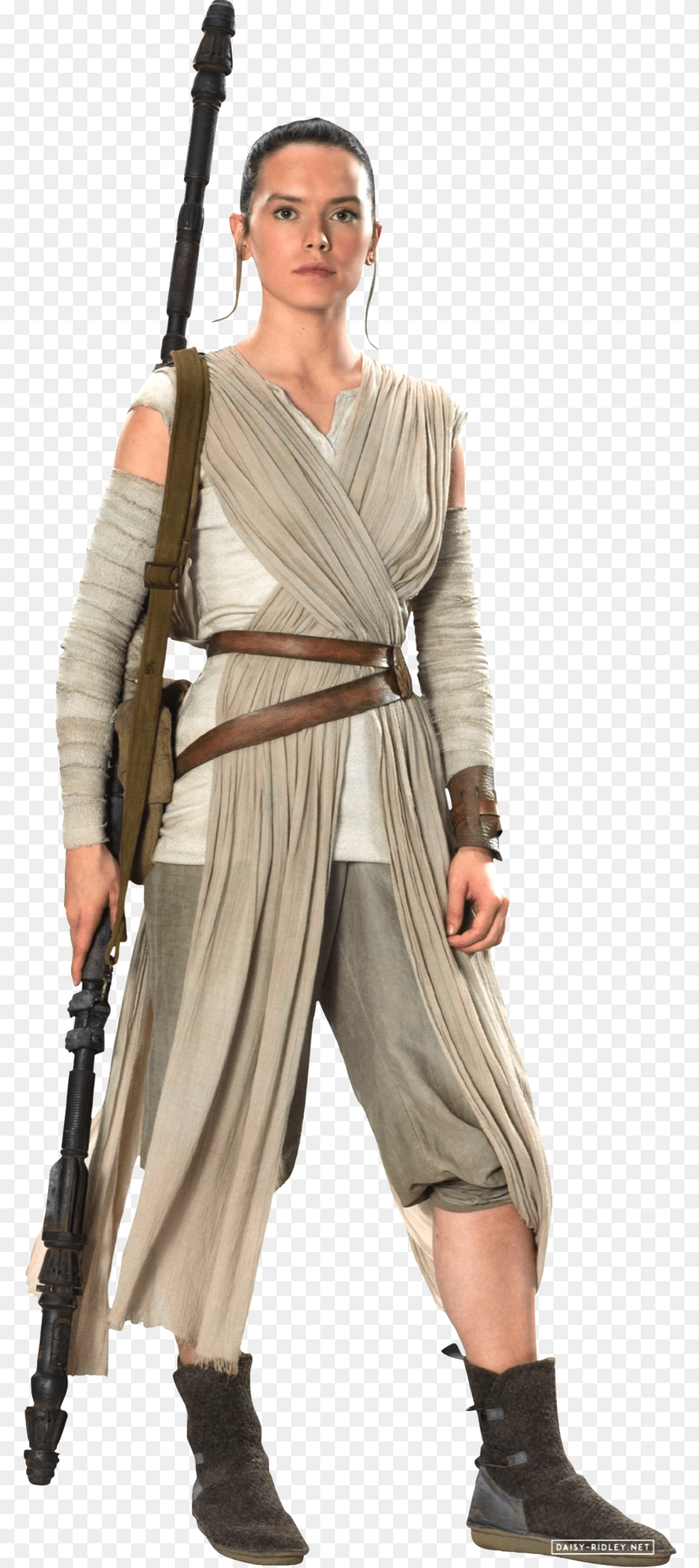 Rey Star Wars Rey Star Wars, Clothing, Costume, Person, Weapon Free Png Download