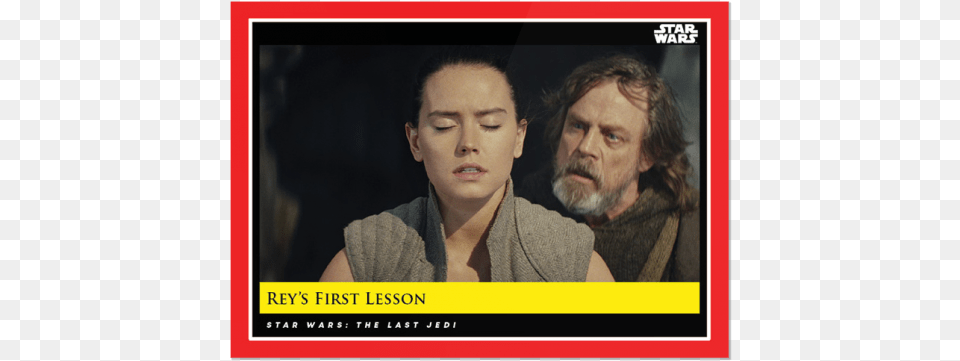 Reyquots First Lesson Star Wars The Last Jedi Movie Rey, Adult, Portrait, Photography, Person Free Png