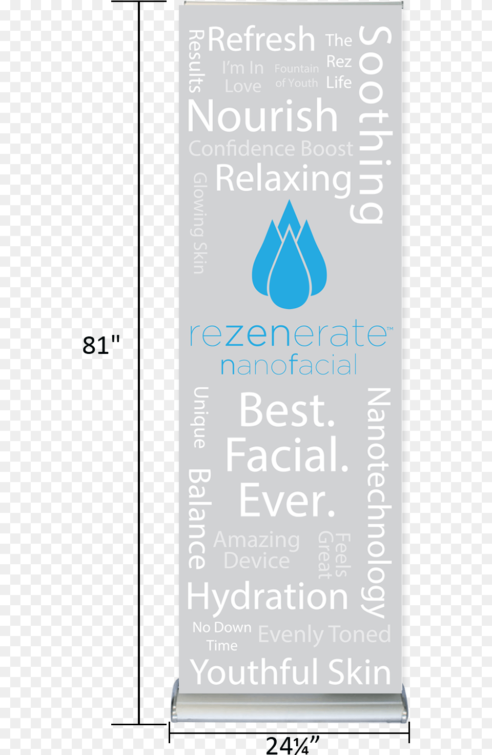 Rezenerate Retractable Banner Gray Background Graphic Design, Advertisement, Poster, Paper, Text Png Image
