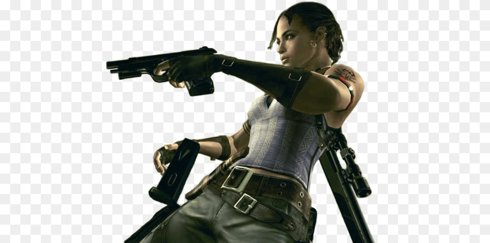 Rezident Evil 5 Sheva, Weapon, Firearm, Gun, Handgun Free Transparent Png