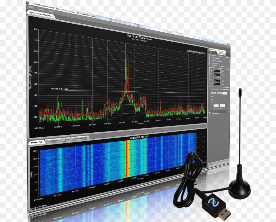 Rf Viewer Wireless Usb Dongle Rf Spectrum Analyzer Radio Spectrum Analyzer, Electronics, Computer Hardware, Hardware, Monitor Free Png