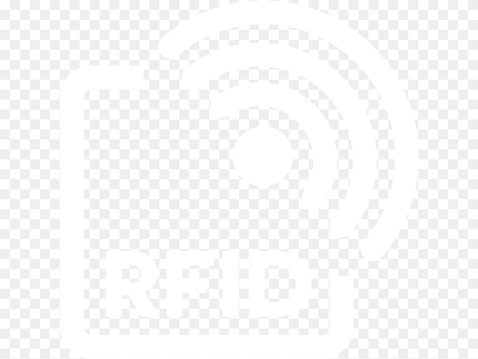 Rfid Icon White Crowdled Illustration, Logo Png