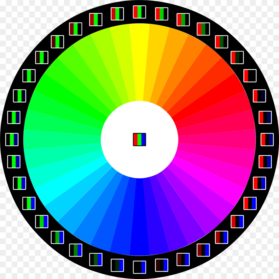 Rgb Color Wheel 10 Clipart, Disk, Dvd Free Png