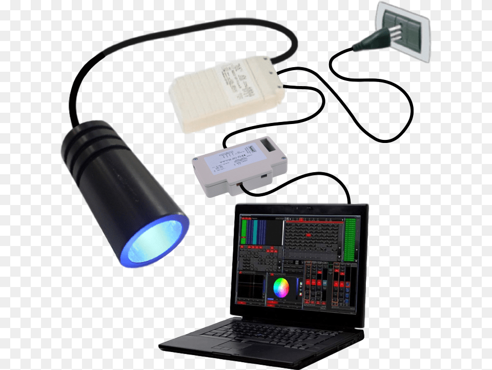 Rgb Led Light Source With Dmx Or Dali Control Gadget, Lighting, Computer, Electronics, Laptop Free Transparent Png