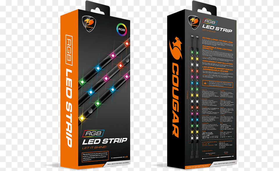 Rgb Led Strip Cougar, Advertisement, Electronics, Hardware, Poster Png Image