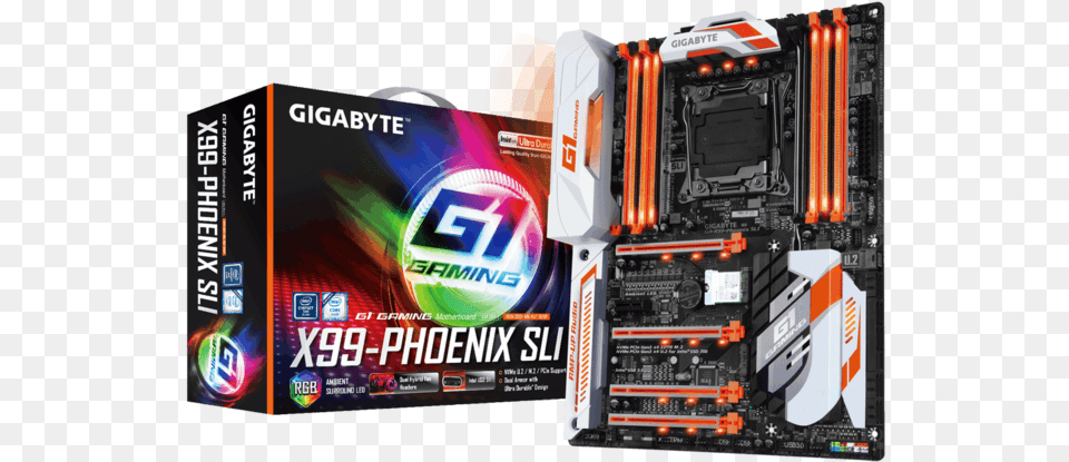 Rgb Motherboard Gigabyte Ga X99 Phoenix Sli Motherboar, Computer Hardware, Electronics, Hardware, Computer Png