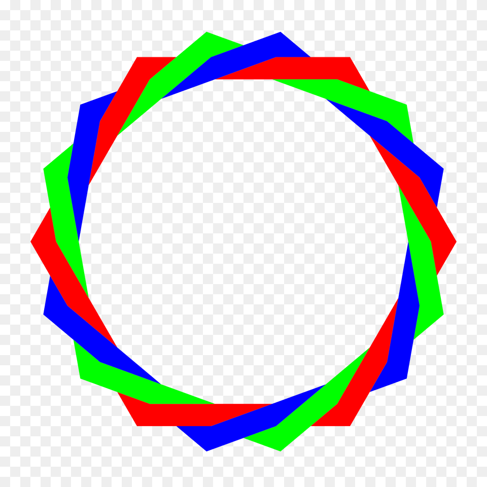 Rgb Octodecagram Clipart, Hoop, Oval Free Png