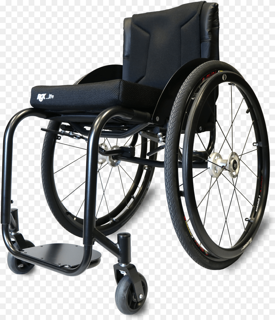 Rgk Chrome Lightweight Wheelchair Wheelchair, Chair, Furniture, Machine, Wheel Free Png