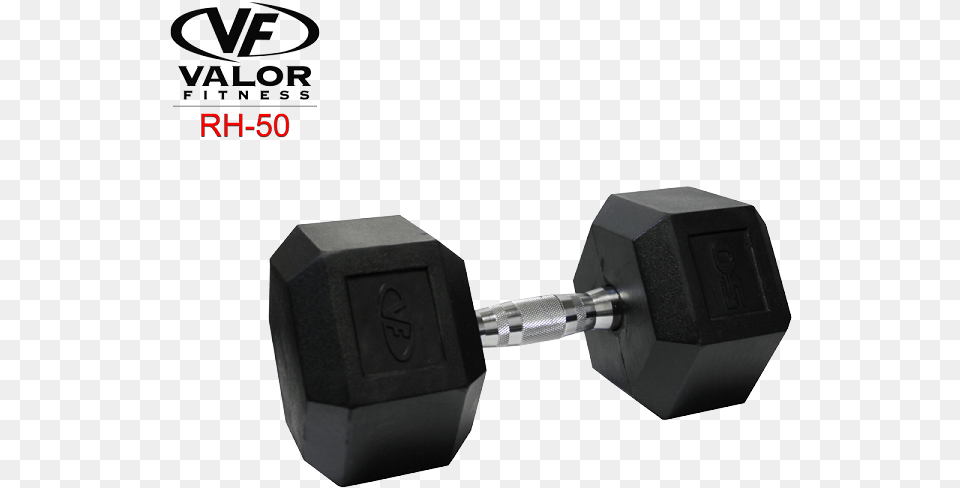 Rh 50 50lb Rubber Hex Dumbbell Valor Fitness, Working Out, Gym, Sport, Gym Weights Png