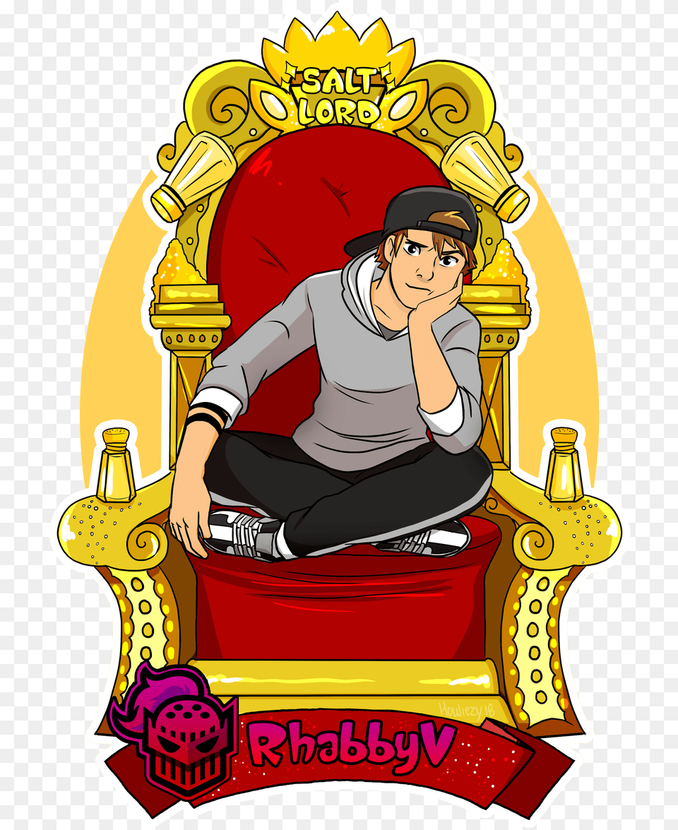 Rhabby V Fan Art, Furniture, Person, Throne, Face Png Image