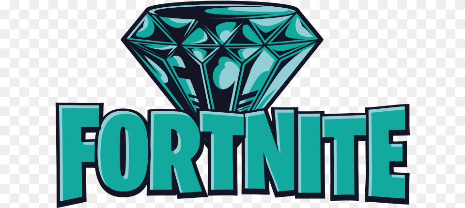 Rhinestone Fortnite Logo Video Game Language, Accessories, Diamond, Gemstone, Jewelry Free Png Download