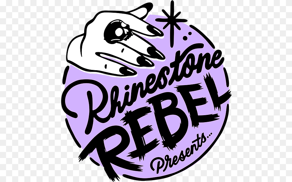 Rhinestone Rebel Presents Clip Art, Text, Handwriting, Person Free Png Download