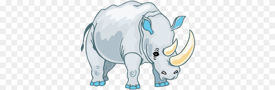Rhino Cartoon Clipart Rhino Clipart, Animal, Mammal, Wildlife, Baby Free Transparent Png