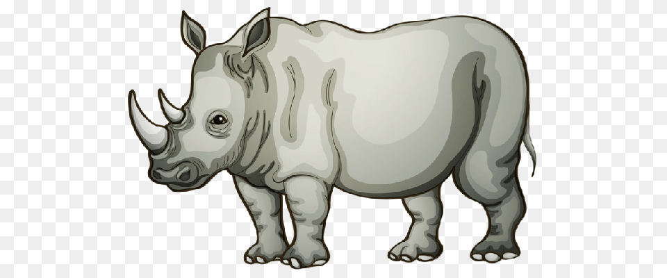 Rhino Clip Art, Animal, Mammal, Wildlife, Cattle Free Png Download
