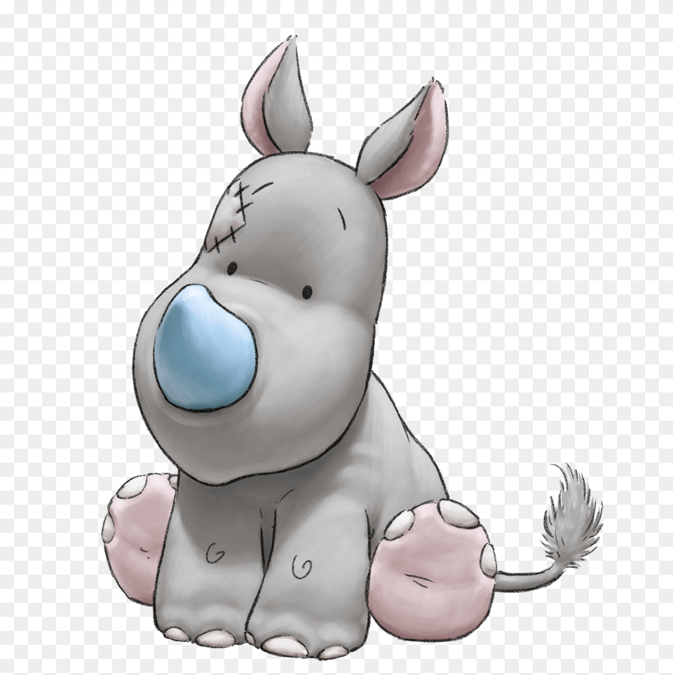 Rhino Clipart Blue Animal, Plush, Toy, Nature, Outdoors Png Image