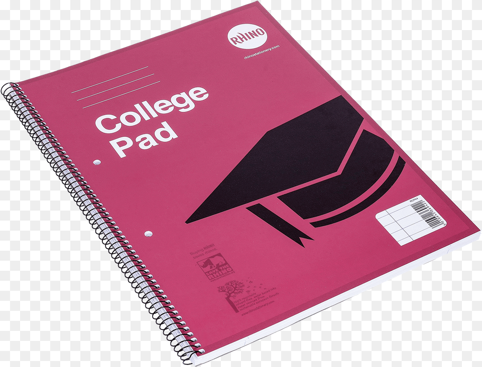 Rhino College Spiral A4 8mm Ruled And Margin 70 Paper, Diary, Document, Id Cards, Passport Free Transparent Png