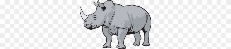 Rhino Gray Clip Art, Animal, Mammal, Wildlife, Baby Free Png