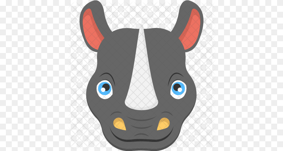 Rhino Icon Wild Animals Face Clipart, Baby, Person, Head, Animal Png Image