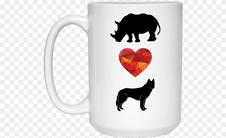 Rhino Mug Rhinos Love Dogs 1, Animal, Mammal, Wildlife, Bear Free Transparent Png