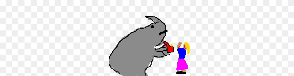 Rhino Proposes To Small Lady With Chicken Pox, Baby, Person, Animal, Mammal Png Image