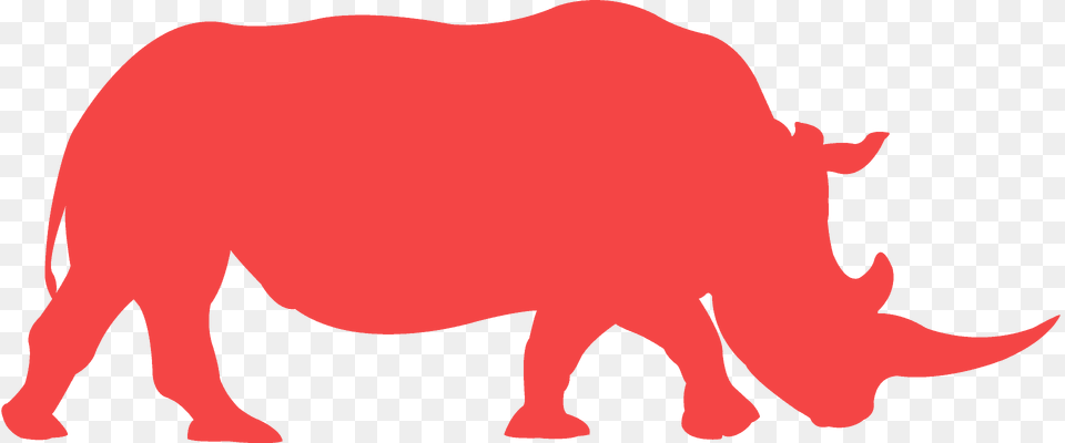 Rhino Silhouette, Animal, Mammal, Bear, Wildlife Free Png Download
