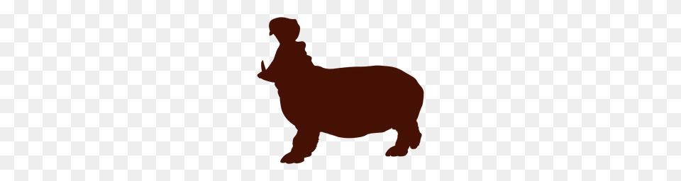 Rhino Silhouette Clipart Free Clipart, Animal, Mammal, Person, Bear Png Image