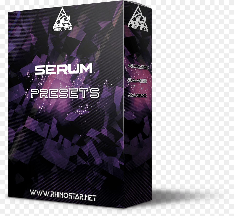 Rhino Star Serum Presets Pack Contain Over 300 Xfer Graphic Design, Purple, Advertisement, Poster, Adult Free Png