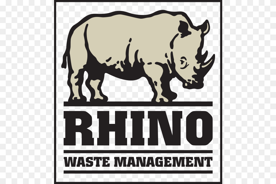 Rhino Waste Management Waste, Animal, Wildlife, Mammal, Face Free Png