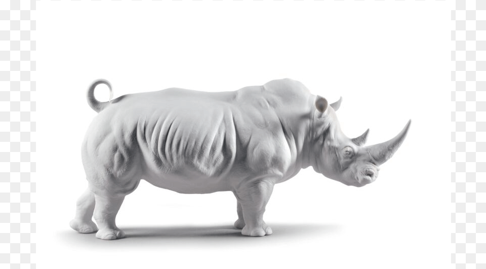 Rhino White Porcelain Rhino, Animal, Mammal, Pig, Wildlife Png Image