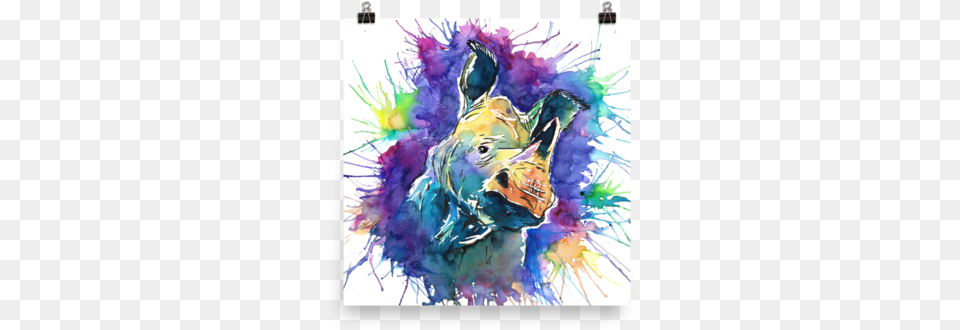 Rhino39 Print 10quot X 10quot Infant, Art, Painting, Purple, Modern Art Png