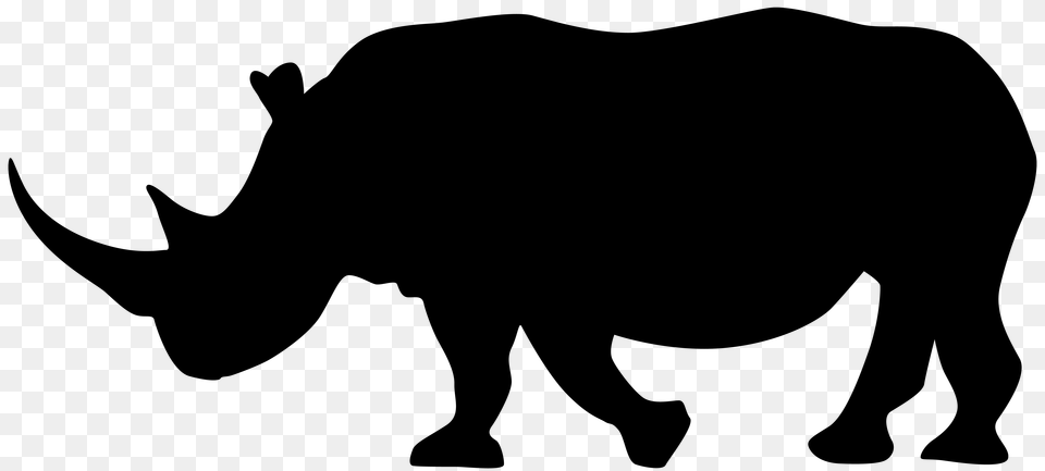 Rhinoceros Cattle Silhouette Clip Art Free Png Download
