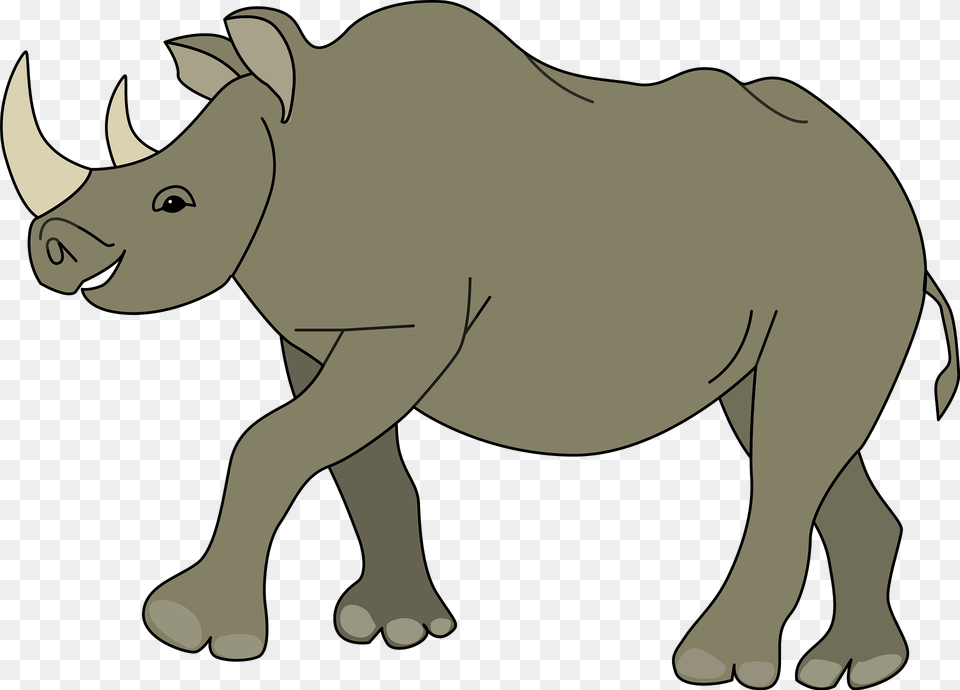 Rhinoceros Clipart, Animal, Mammal, Wildlife, Rhino Free Png