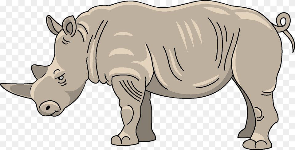 Rhinoceros Clipart Clipart Image Of Rhinoceros, Animal, Mammal, Wildlife, Rhino Free Transparent Png