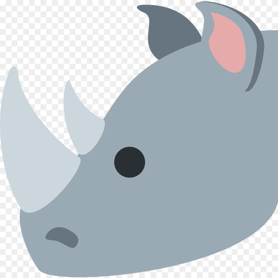 Rhinoceros Emoji Clipart, Animal, Fish, Sea Life, Shark Free Png