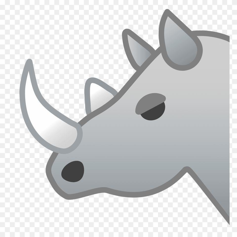 Rhinoceros Emoji Clipart, Animal, Deer, Mammal, Wildlife Png