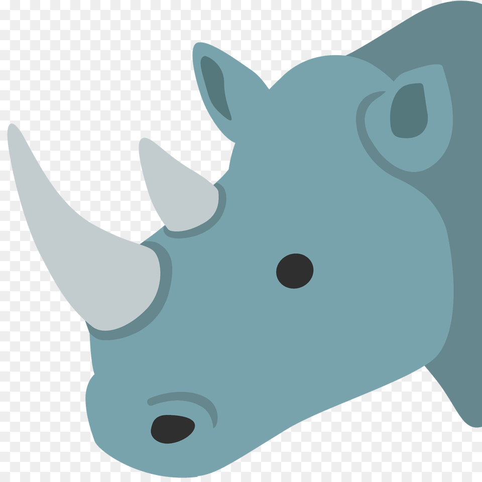 Rhinoceros Emoji Clipart, Animal, Mammal, Wildlife, Fish Free Transparent Png