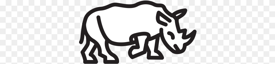 Rhinoceros Free Icon Of Selman Icons Rhinoceros Icon, Animal, Wildlife, Mammal, Rhino Png
